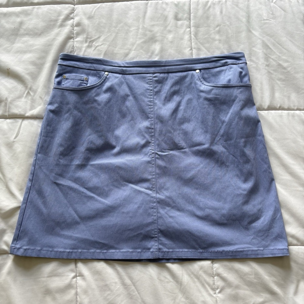 Hearts Of Palm Skirt Skort Womens 16 Tennis Golf Pickleball Blue Quiet Luxury